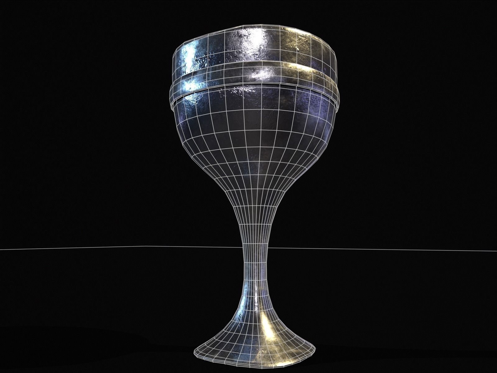 Royal Skinny Chalice Low-poly 3D model_17