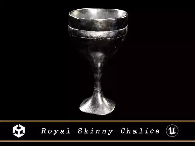 Royal Skinny Chalice Low-poly 3D model