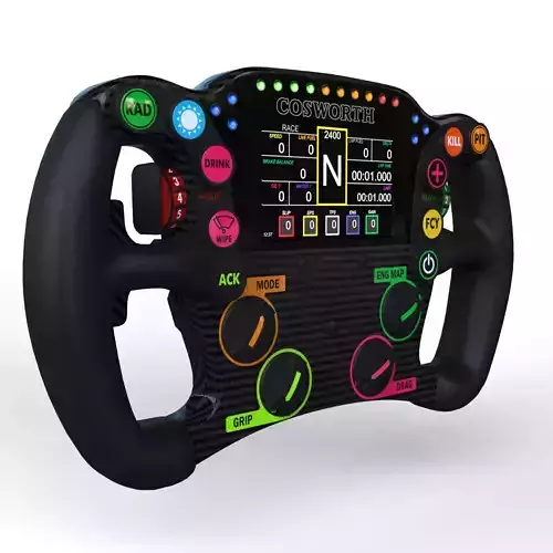 Cosworth CCW MK2 Steering Wheel Low-poly 3D model