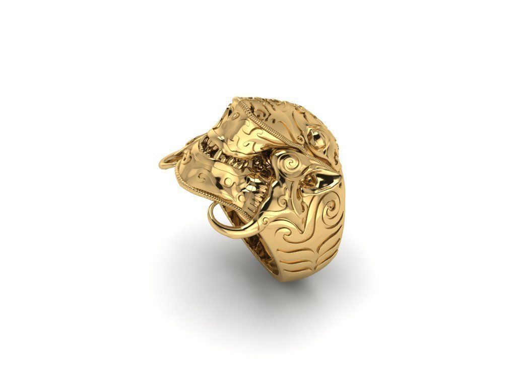 Space bug ring R324 3D print model_1