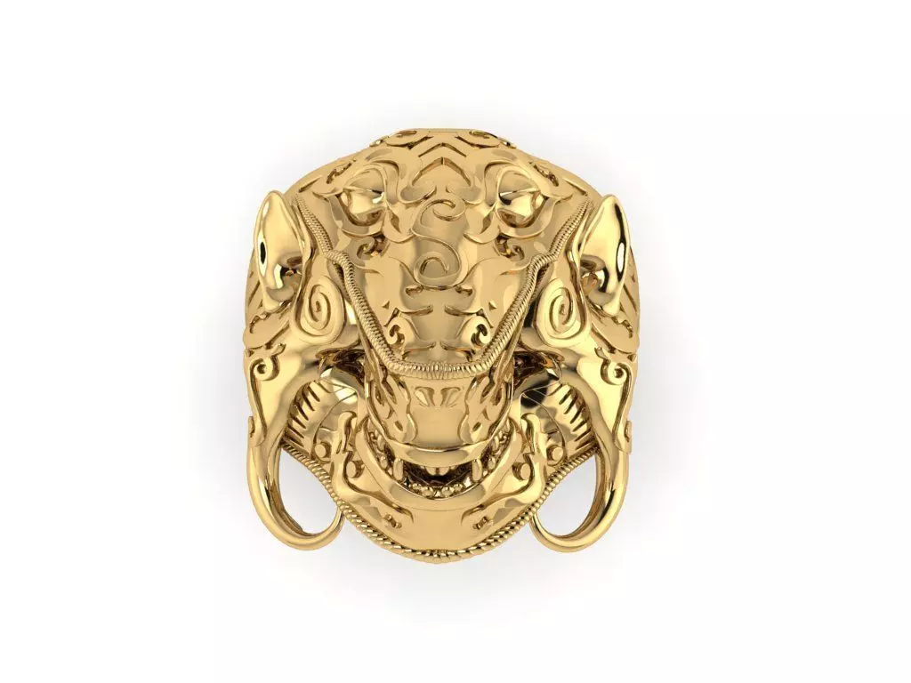 Space bug ring R324 3D print model_0