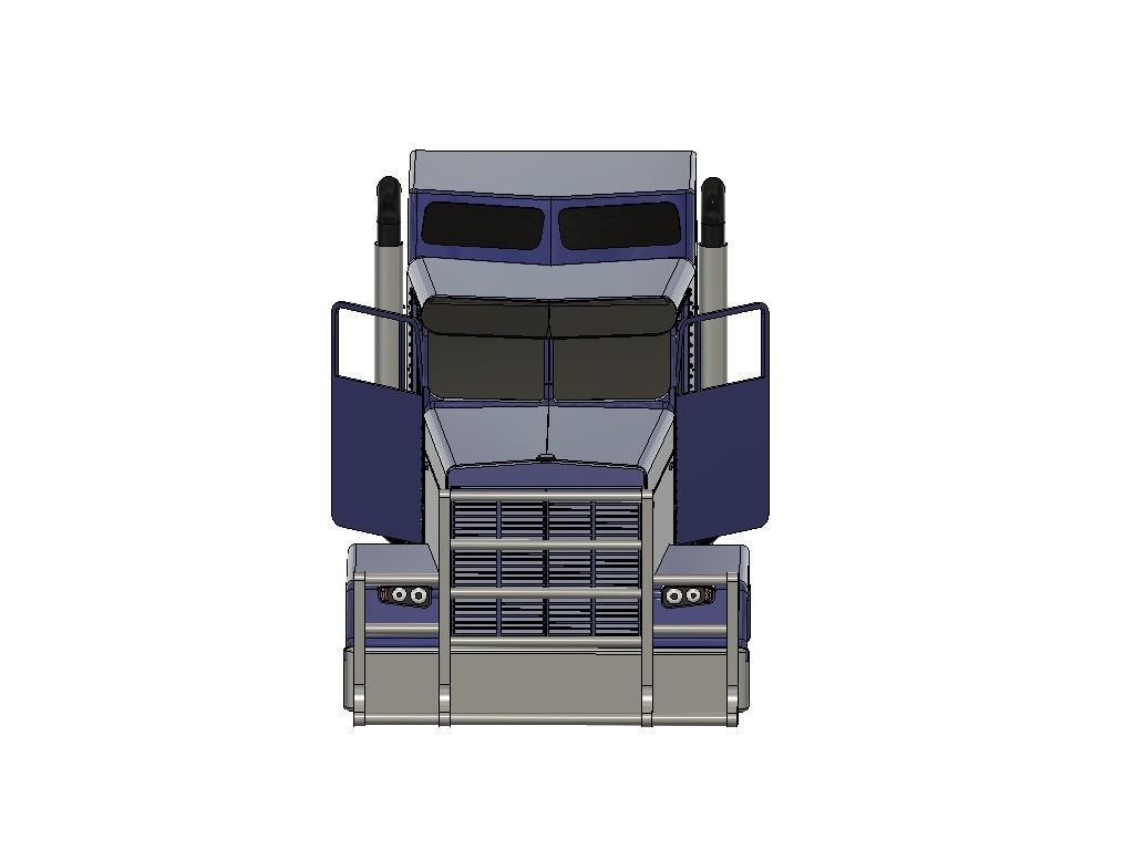  TRUCK MIT GROSSER SCHLAFKABINE RC TAMIYA MODELLBAU 3D print model_3