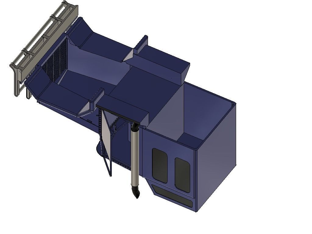  TRUCK MIT GROSSER SCHLAFKABINE RC TAMIYA MODELLBAU 3D print model_1