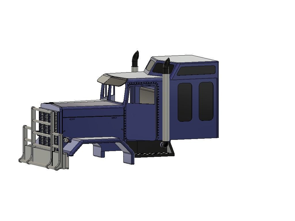  TRUCK MIT GROSSER SCHLAFKABINE RC TAMIYA MODELLBAU 3D print model_4