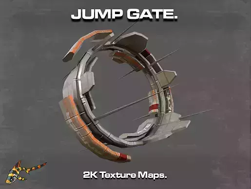 JUMP GATE Low-poly 3D model