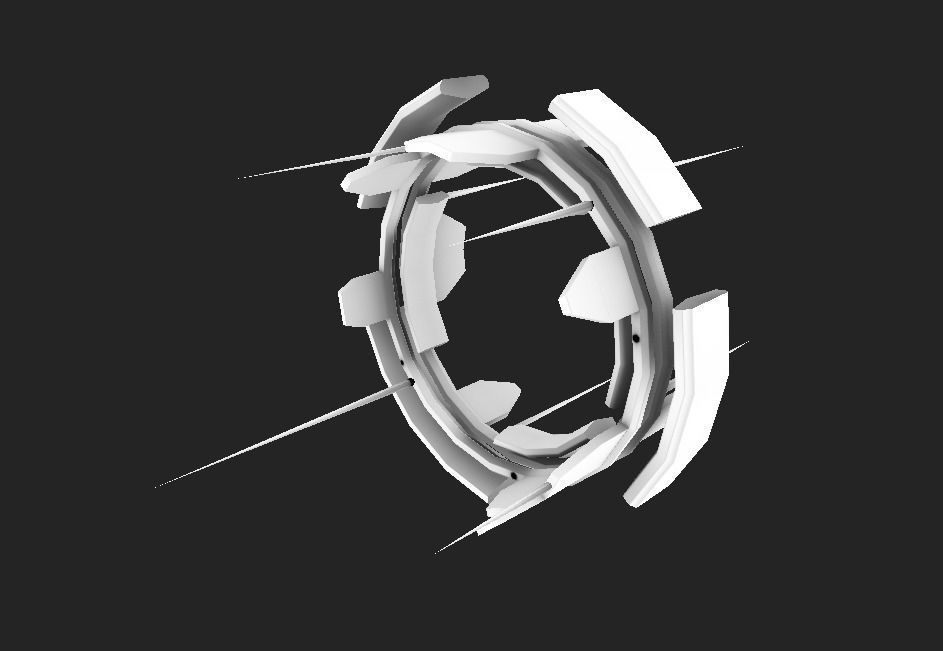 JUMP GATE Low-poly 3D model_5