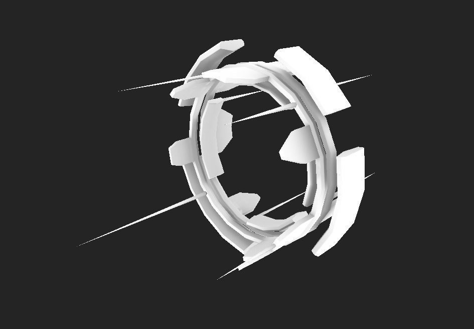 JUMP GATE Low-poly 3D model_4