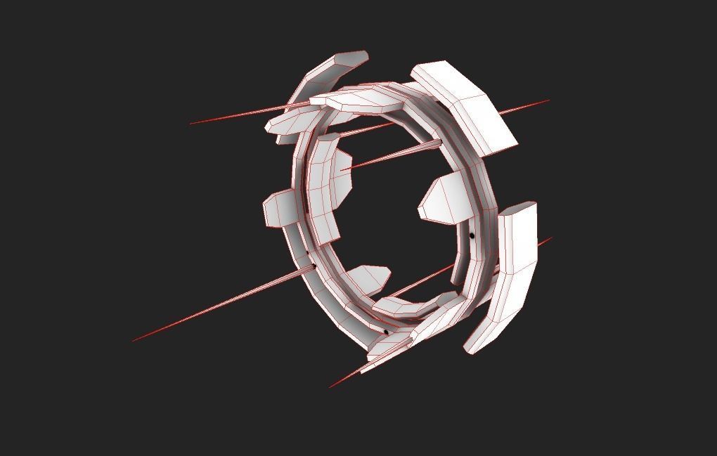 JUMP GATE Low-poly 3D model_7