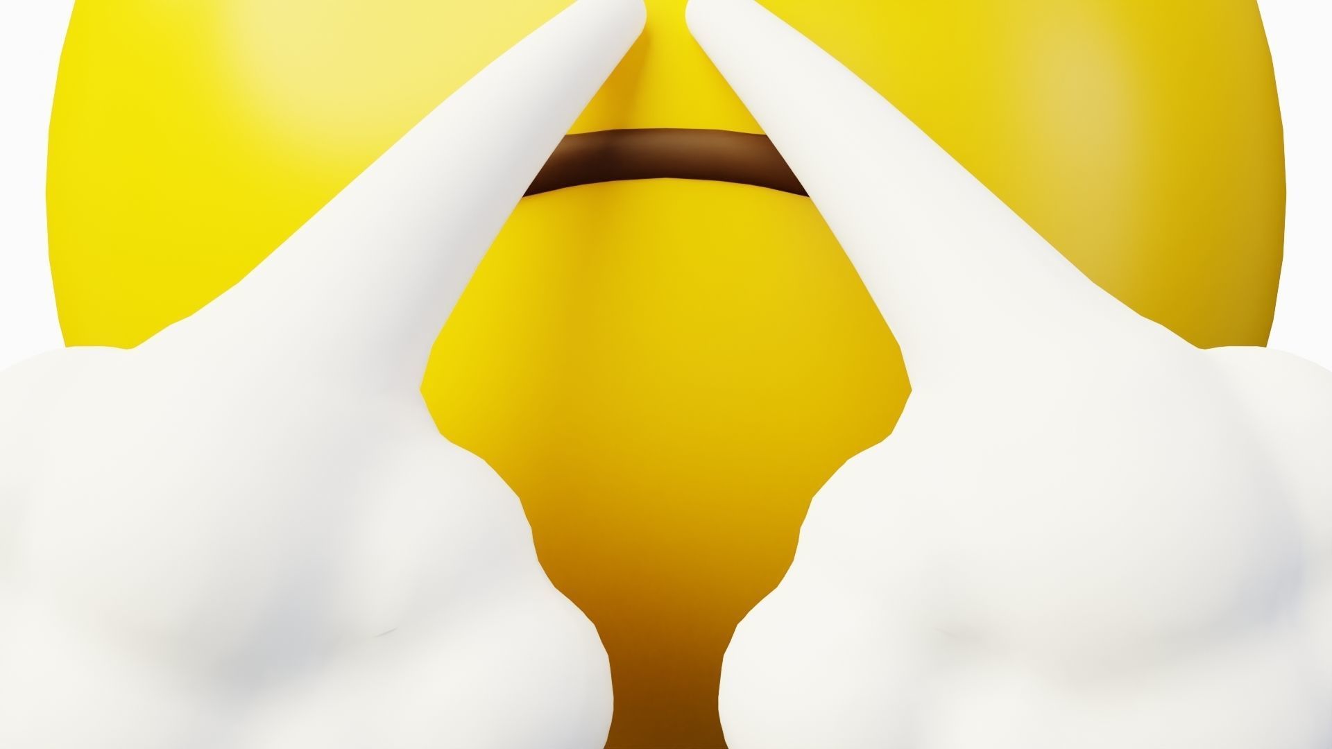 Frustrated Steam Face Emoticon Emoji or Smiley 3D model_6