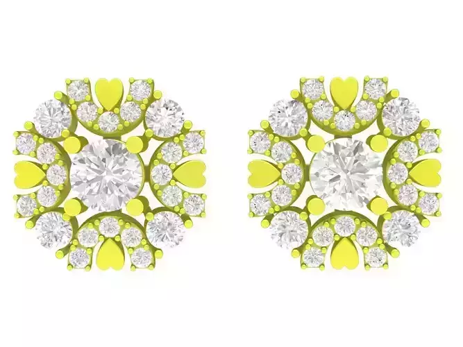 5900 Hongkong luxury diamond earrings