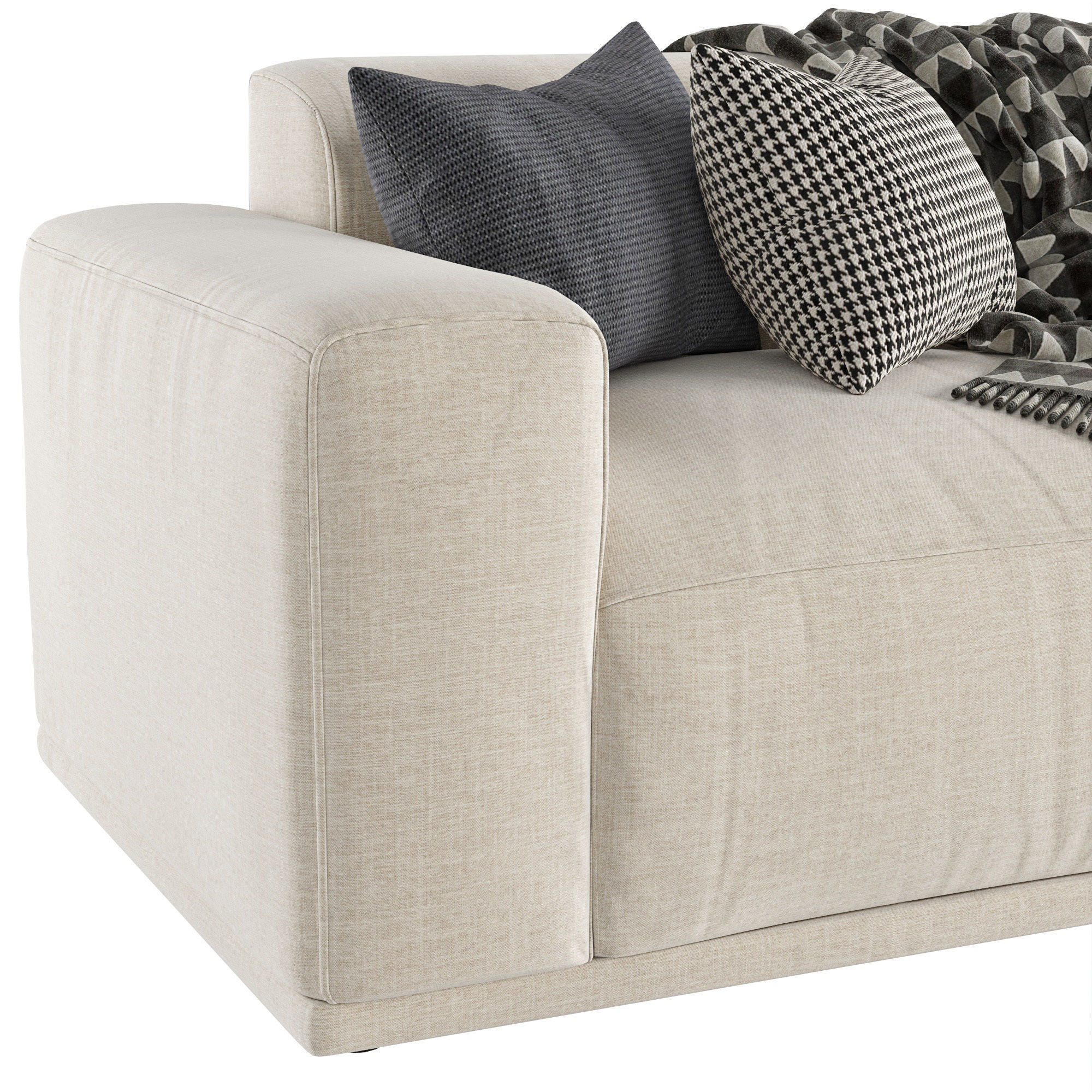 Hedda Fabric Modular Sofa 3D model_7