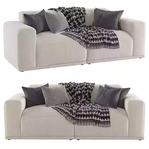Hedda Fabric Modular Sofa 3D model Hedda Fabric Modular Sofa 3D model