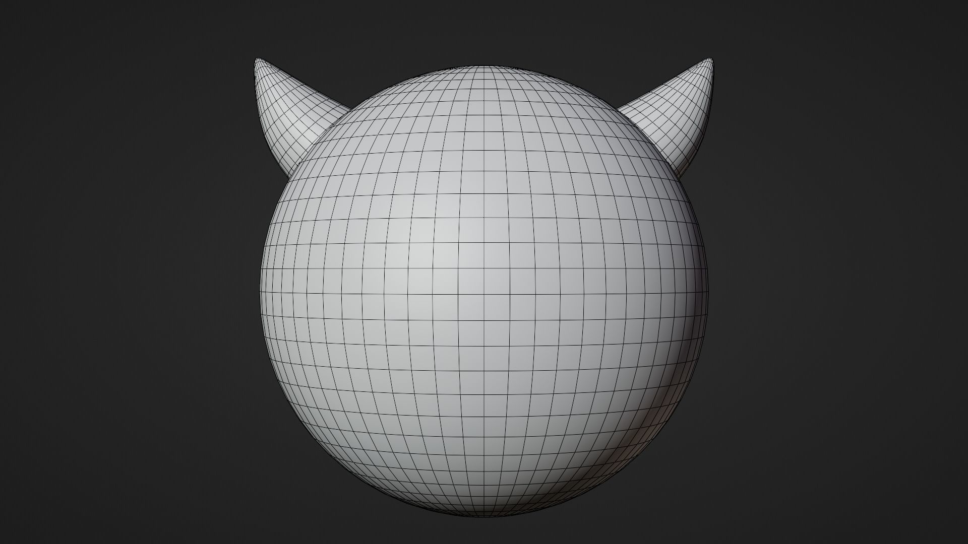 Evil Purple Emoticon Emoji or Smiley 3D model_11