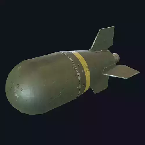 Mini Nuke Bomb Nuclear PBR Low-poly 3D model
