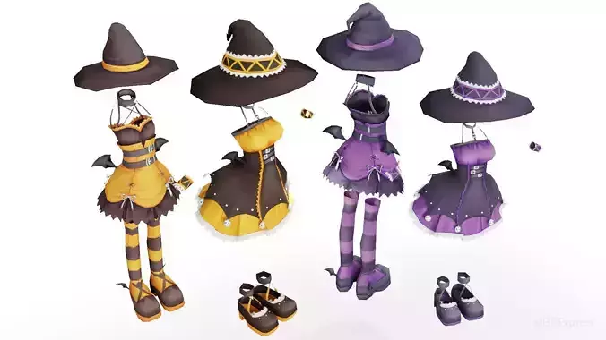 Rigged Spooky Halloween Witch Costumes Collection