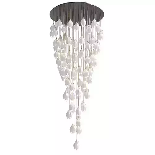 Modern Ceramics Petals Led Pendant Lamp
