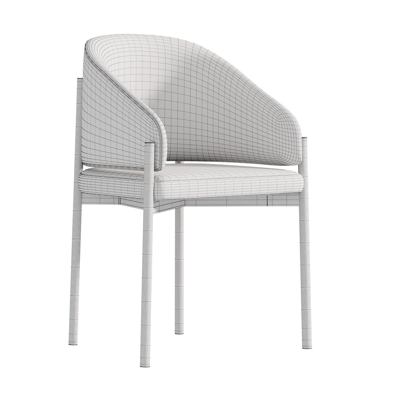 Chair IRVING by cazarina 3D model_2