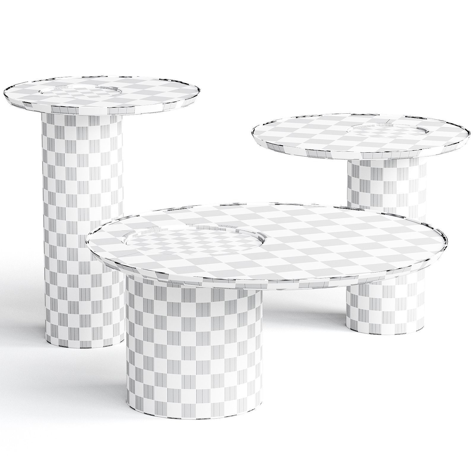 Wewood Lago Coffee Side Tables 3d model 3D model_1