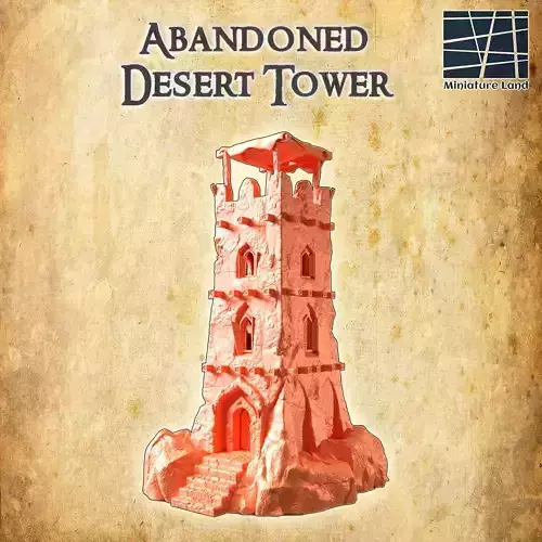 Abandoned Desert Tower Tabletop Terrain 28 mm