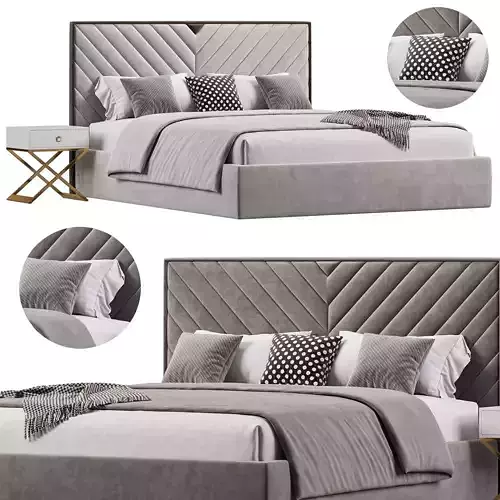 aPerris Bed By Cazarina Collection 3D model