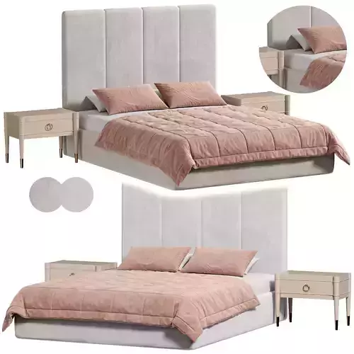 Bed MEDINA by cazarina 3D model