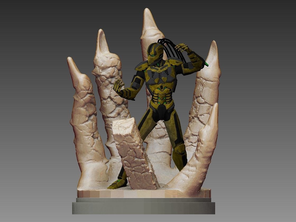 Cyrax from Mortal Kombat 9 3D print model_2