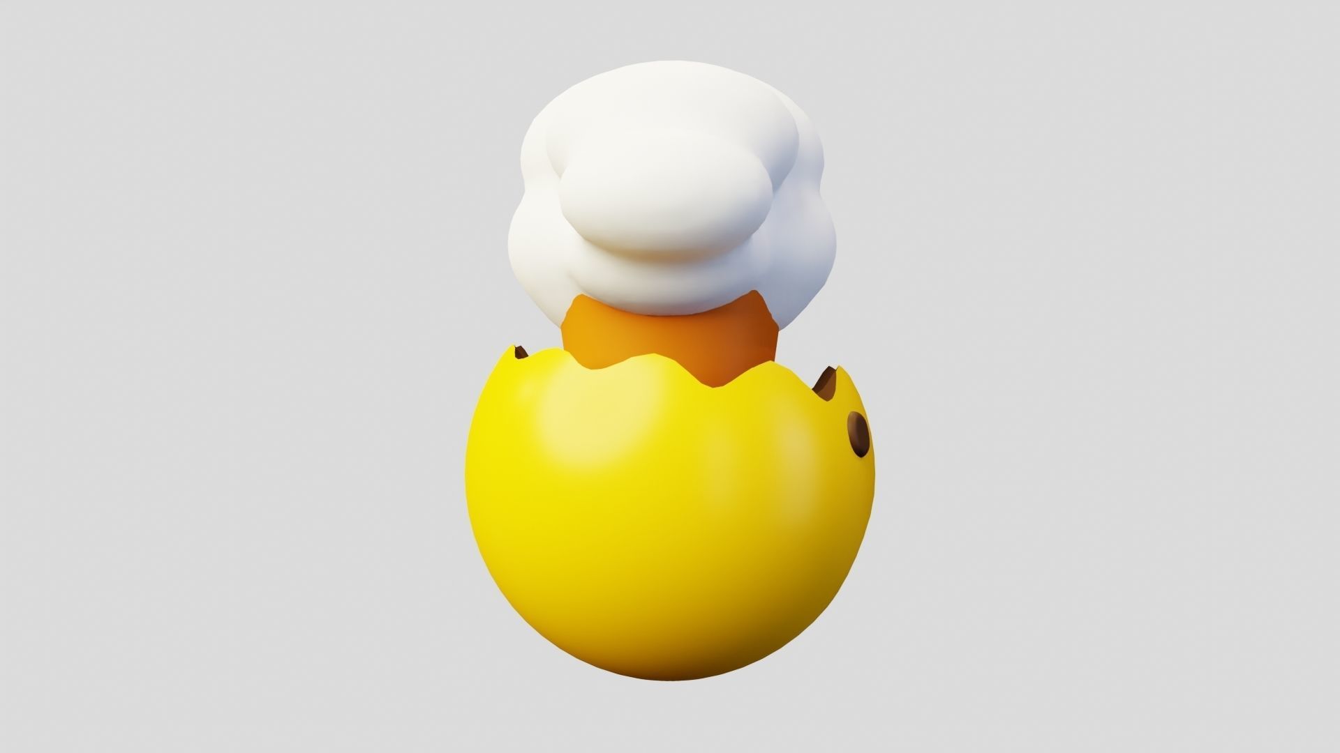 Exploded Head or Stress Emoticon Emoji or Smiley 3D model_2
