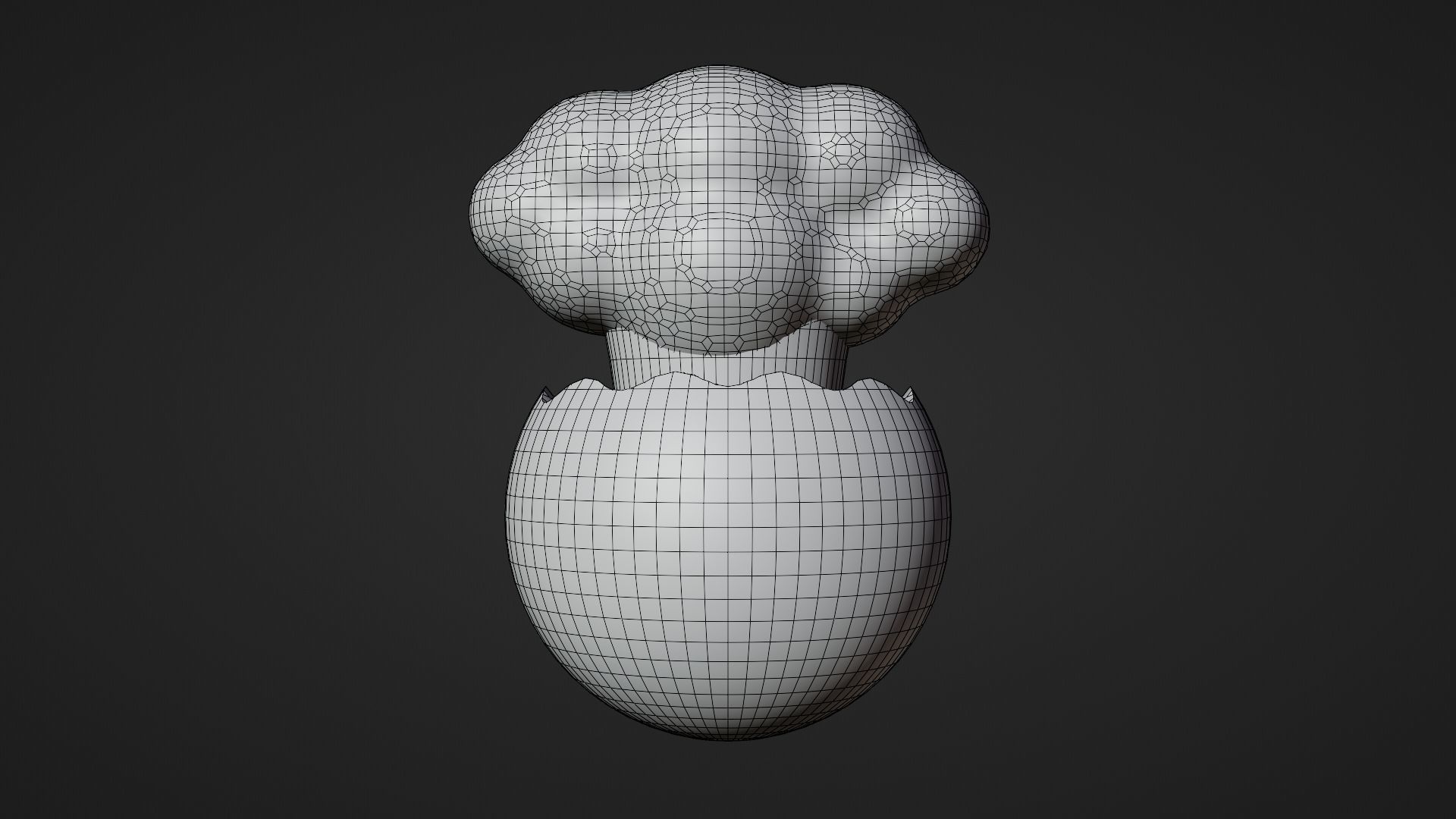 Exploded Head or Stress Emoticon Emoji or Smiley 3D model_11