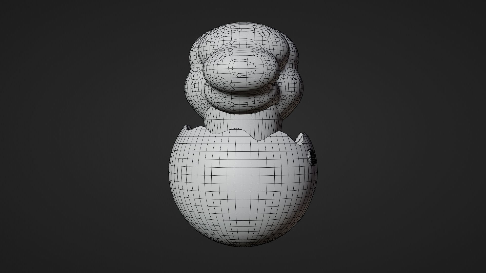 Exploded Head or Stress Emoticon Emoji or Smiley 3D model_10