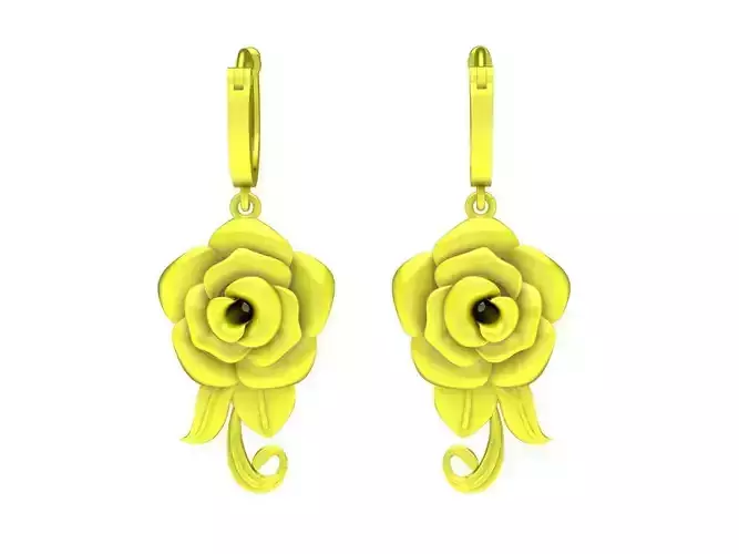 5909 Beautyful Rose Earrings