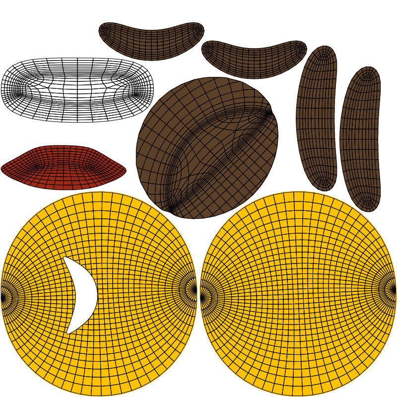 Exhausted or Weary Emoticon Emoji or Smiley 3D model_12