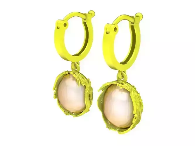 5914 oval ruby phoneix earrings