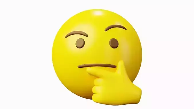Thinking Emoticon Emoji or Smiley