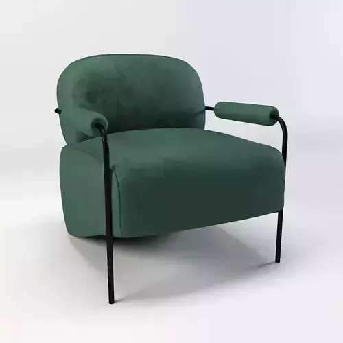 Green accent chair - armchair - lounge chair - modern chair
