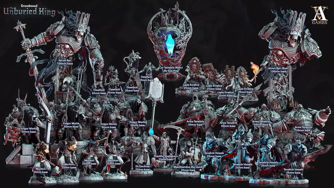 Archvillain - The Unburied King Collection 3D print model_0