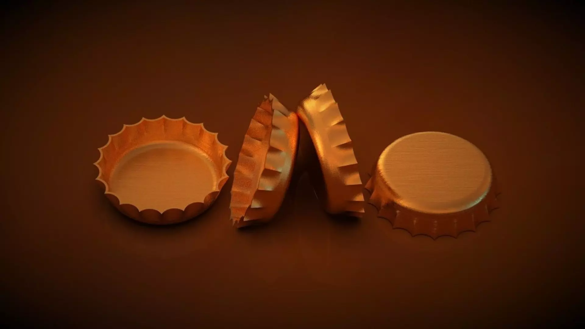 Steel Bottle Cap 3D print model_0