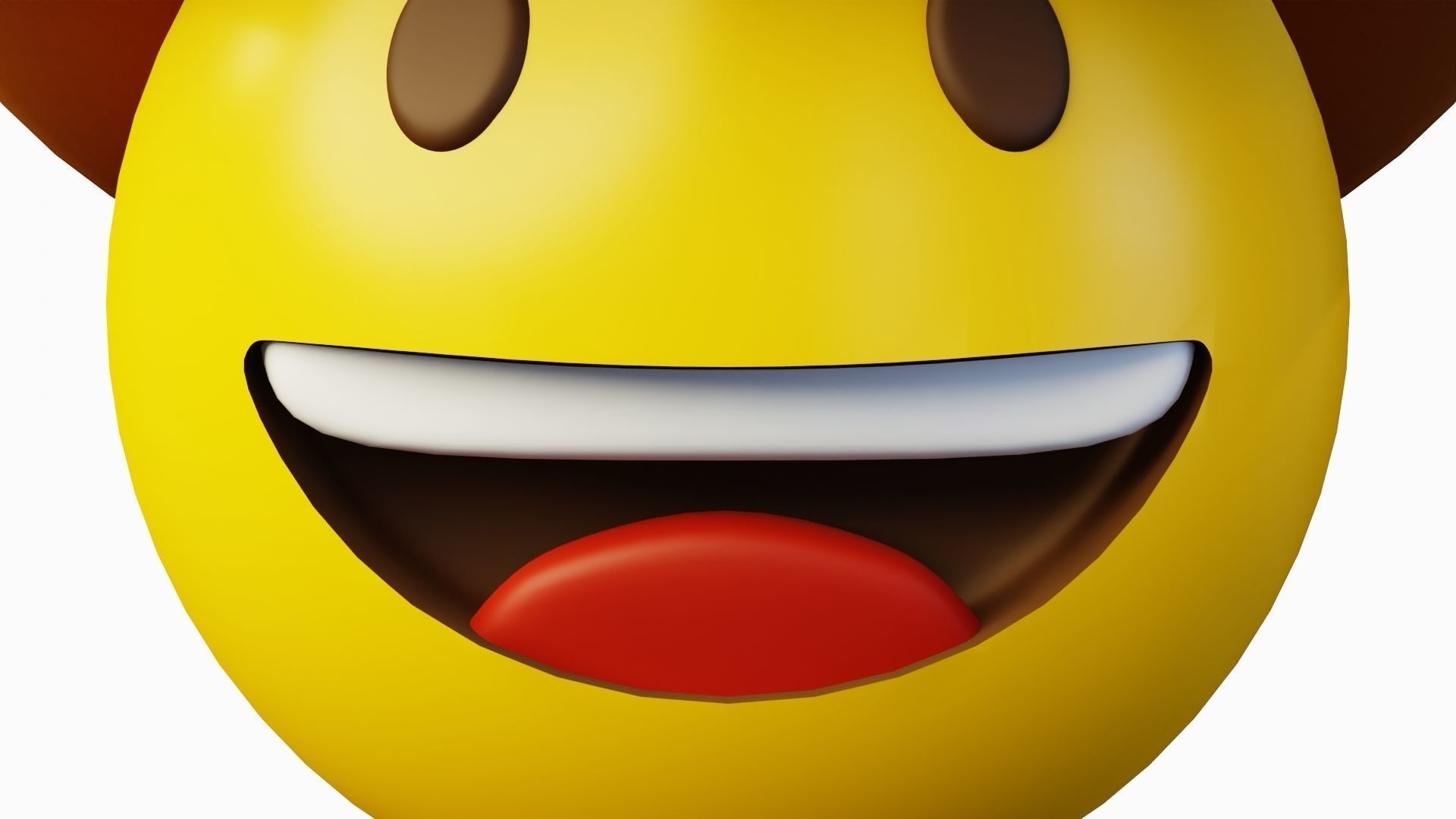 Cowboy Emoticon Emoji or Smiley 3D model_6