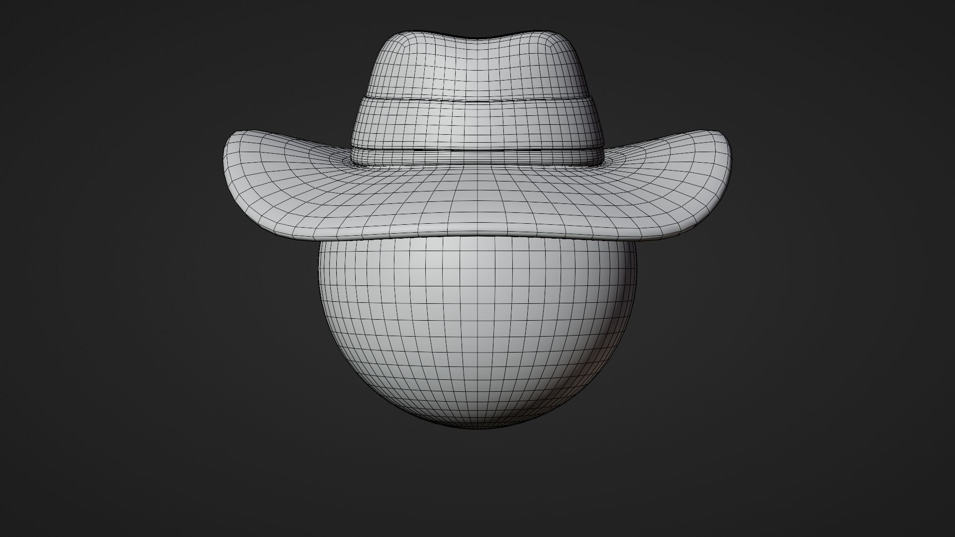 Cowboy Emoticon Emoji or Smiley 3D model_11