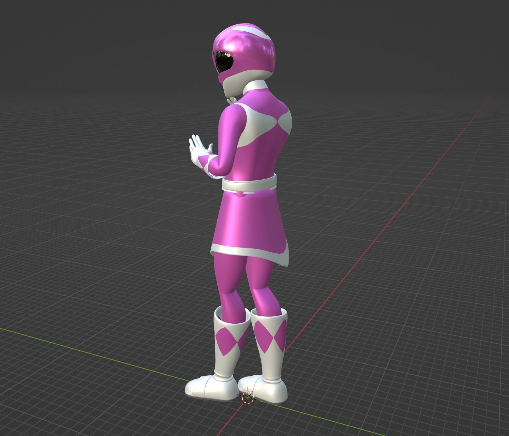 Pink Ranger - Power Ranger 3D model_4