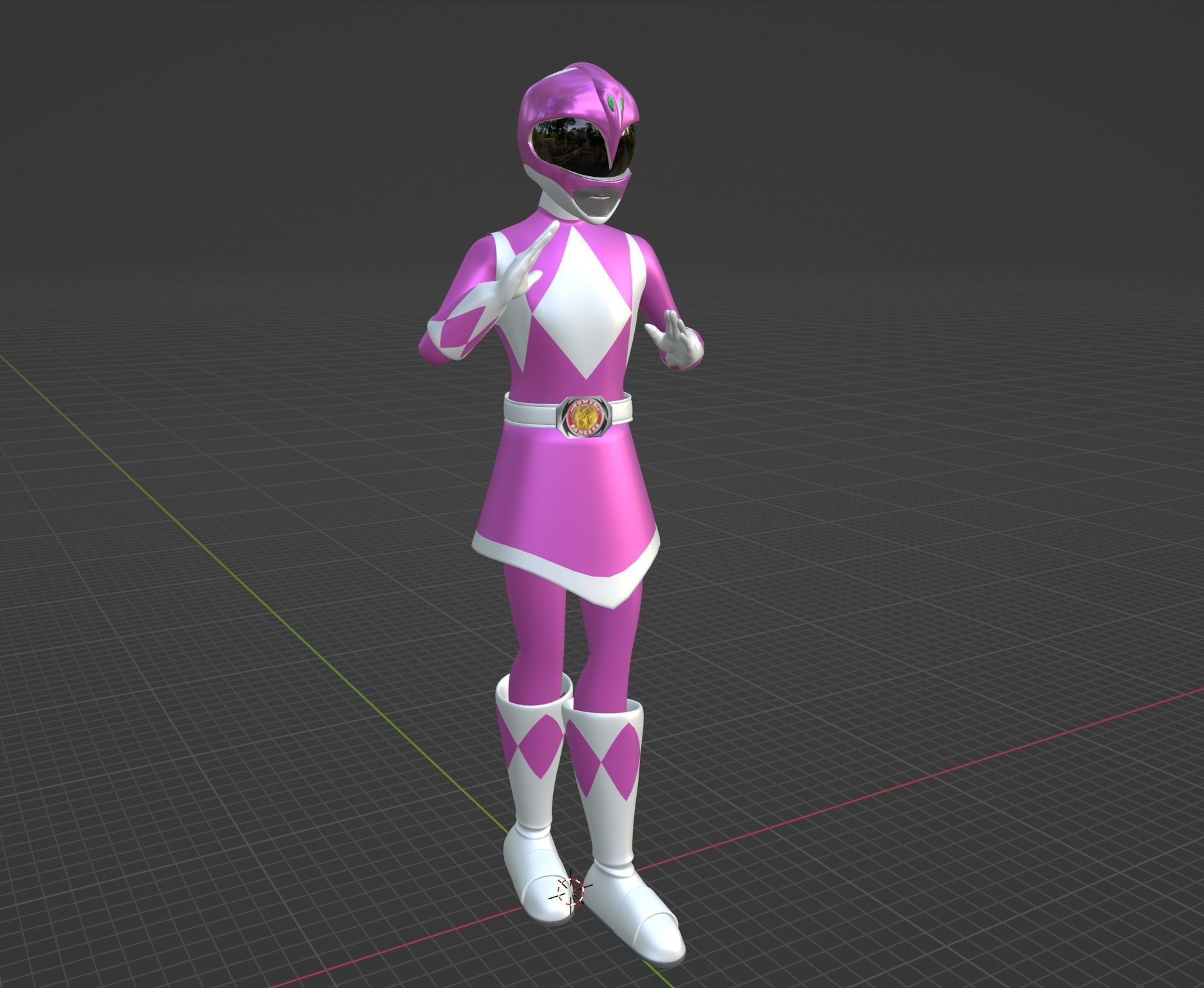 Pink Ranger - Power Ranger 3D model_6