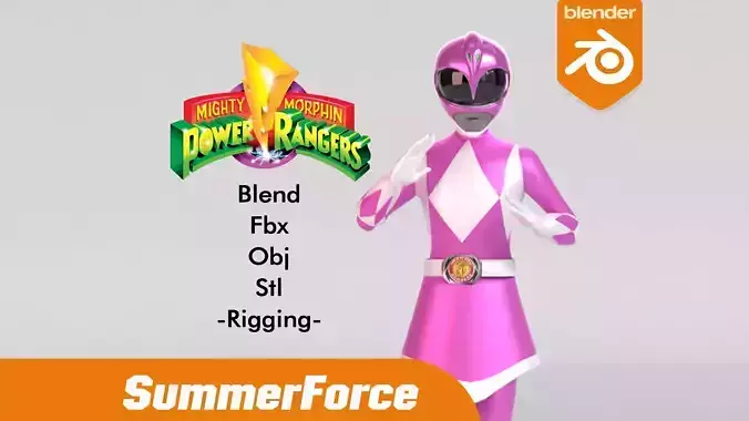 Pink Ranger - Power Ranger 3D model