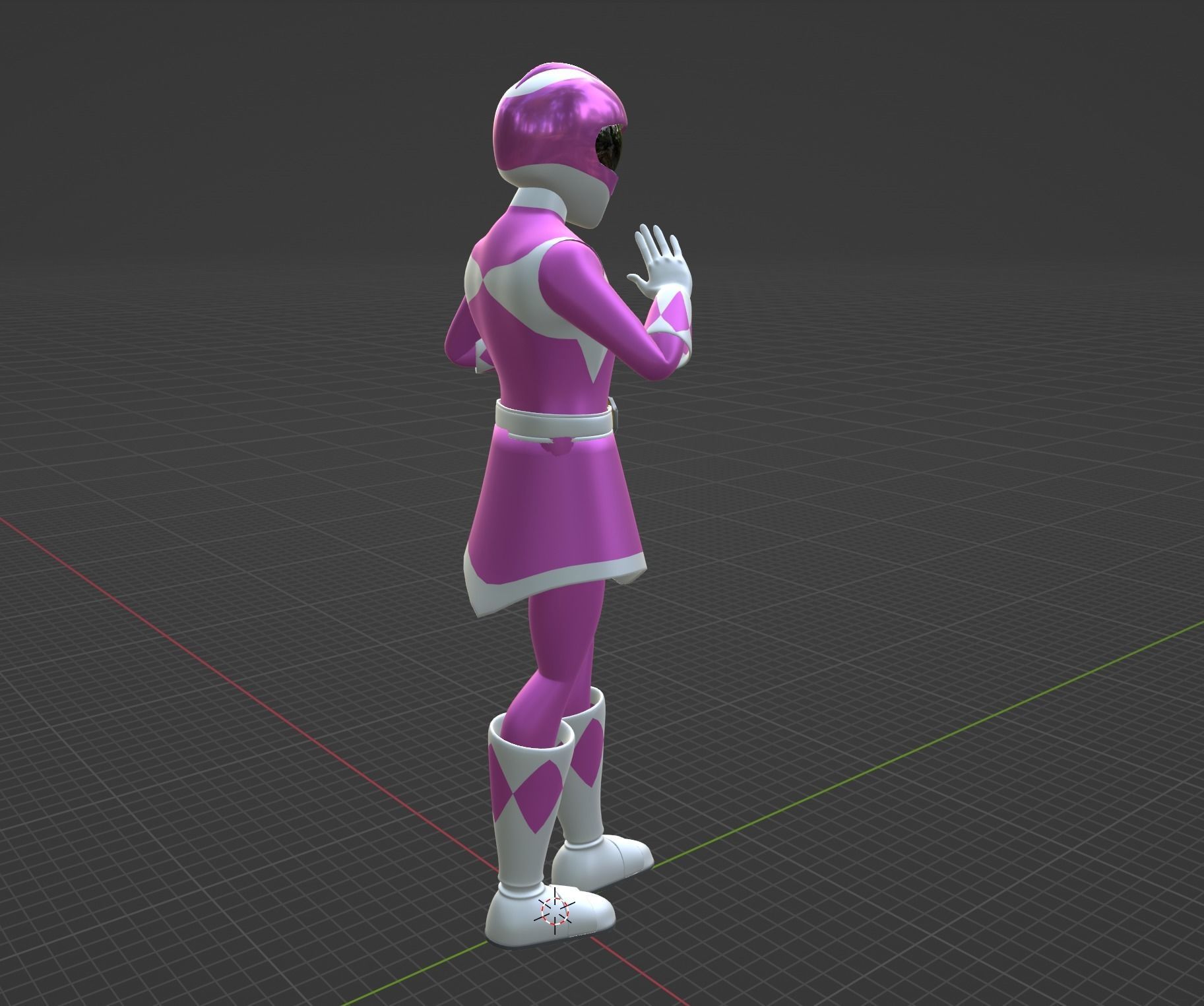 Pink Ranger - Power Ranger 3D model_5