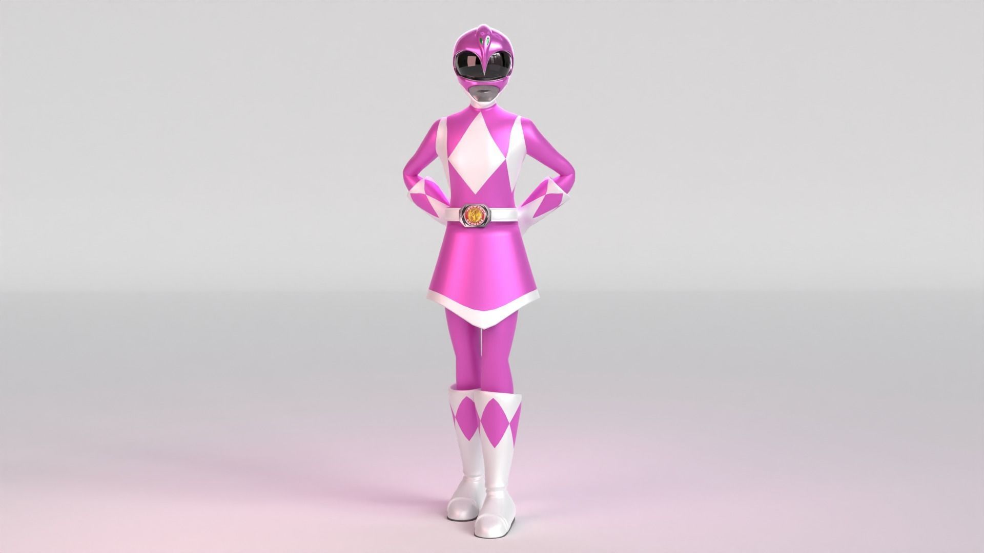 Pink Ranger - Power Ranger 3D model_2