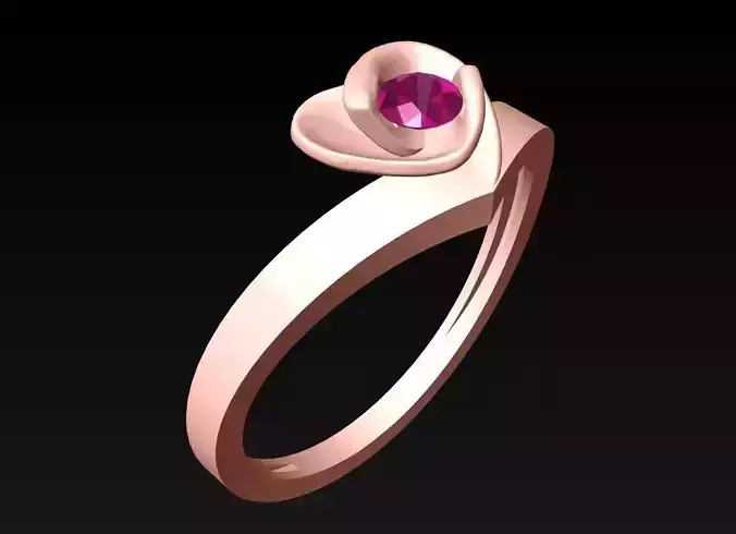 Heart Ring - Womens Rings - N6609 3D print model