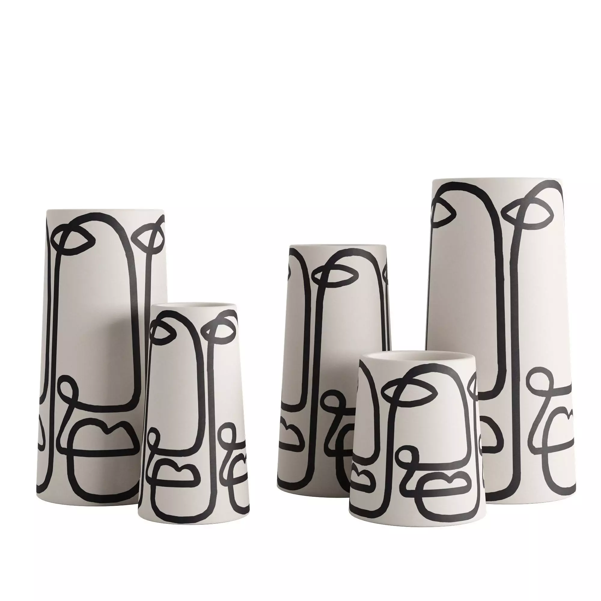 Set Franca NYC Cara Pillar Vase 3D model_0