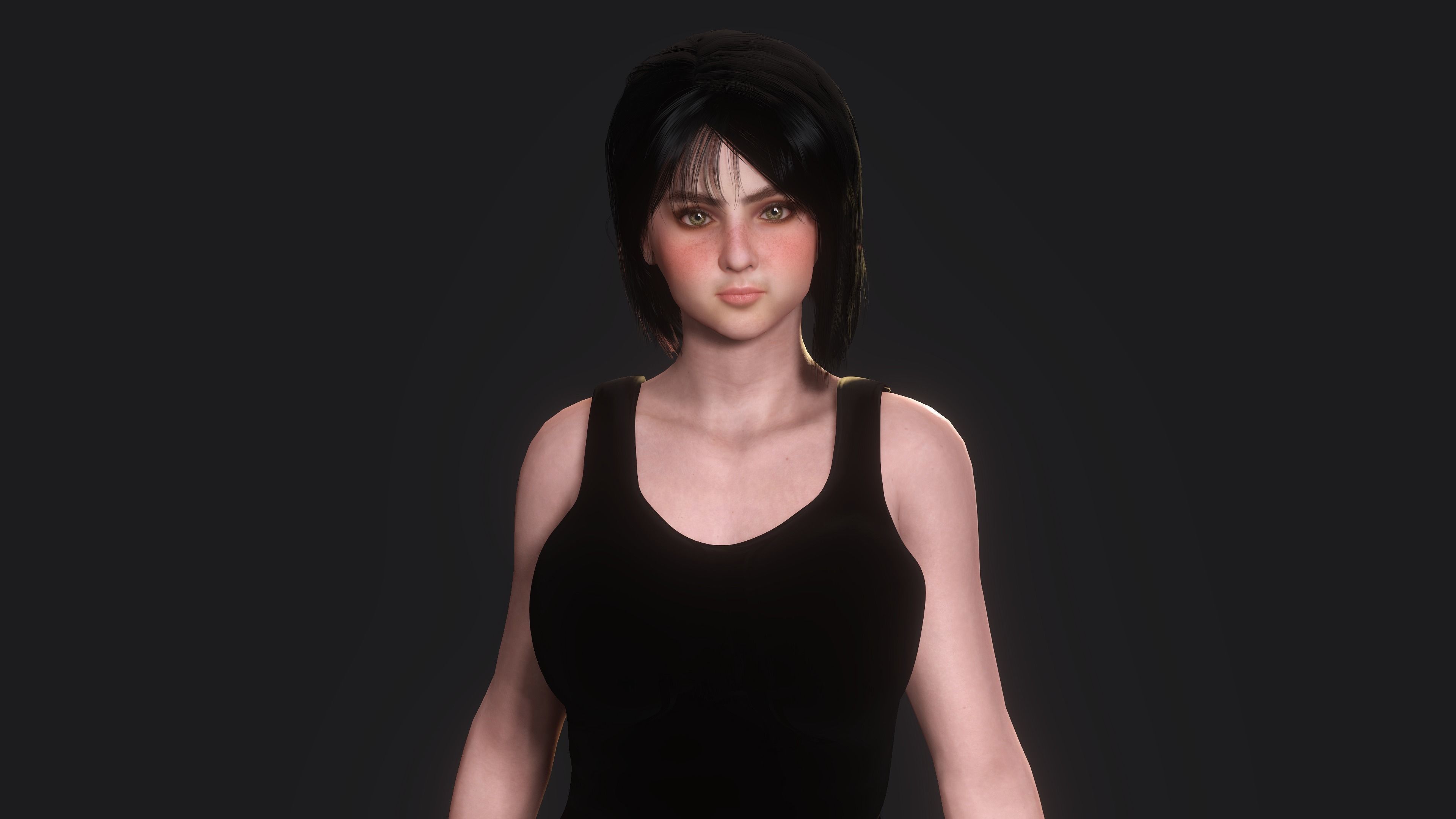 Josie - AAA Realistic Female Character Low-poly 3D model Low-poly 3D model_10