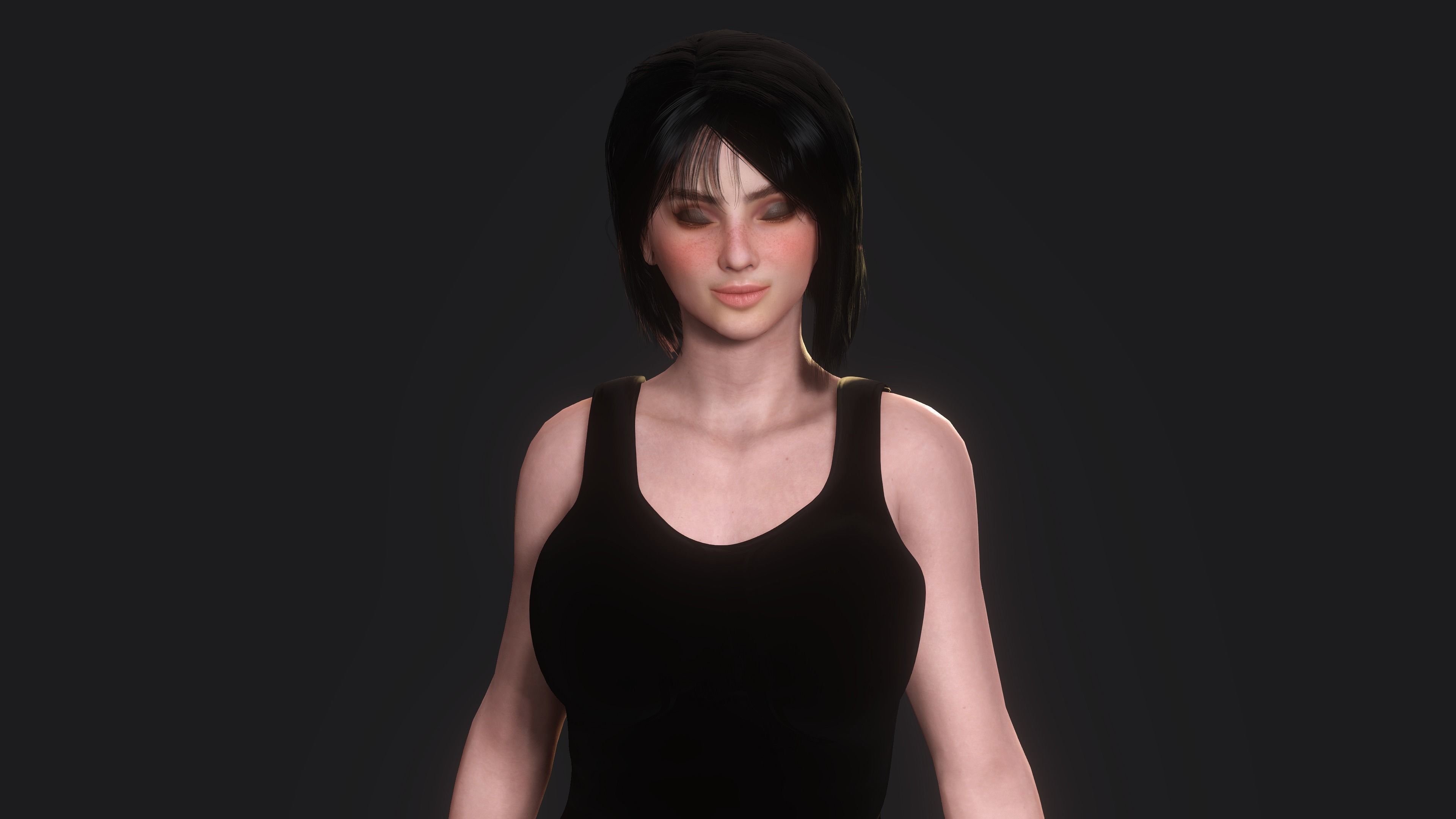 Josie - AAA Realistic Female Character Low-poly 3D model Low-poly 3D model_8
