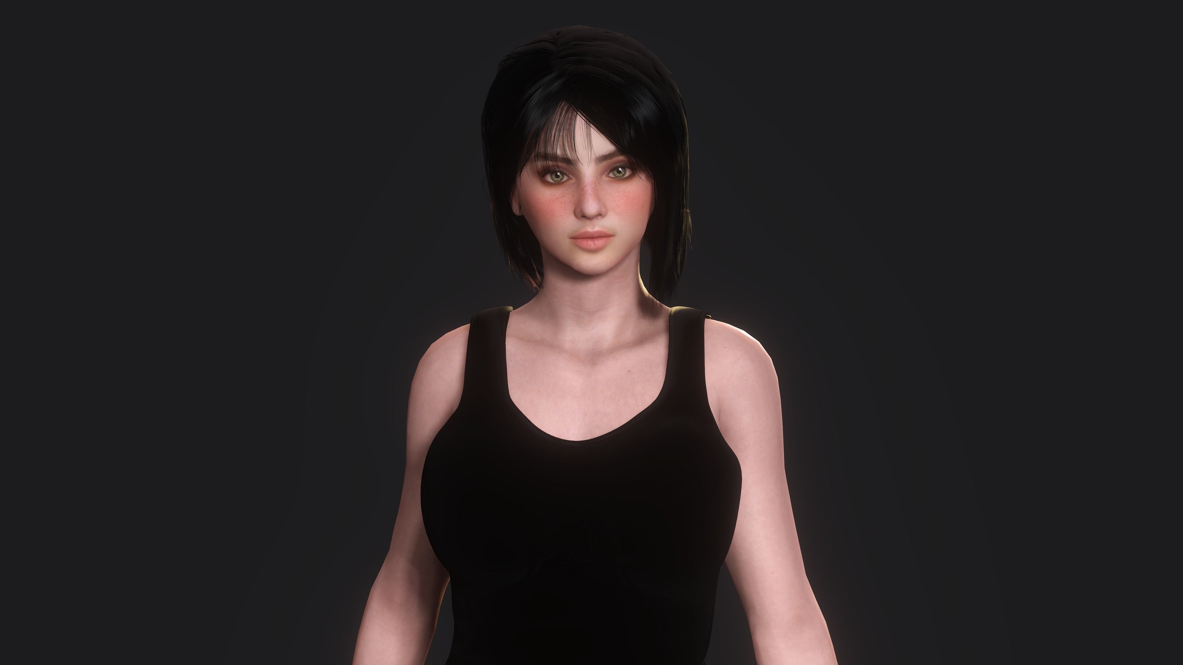 Josie - AAA Realistic Female Character Low-poly 3D model Low-poly 3D model_4