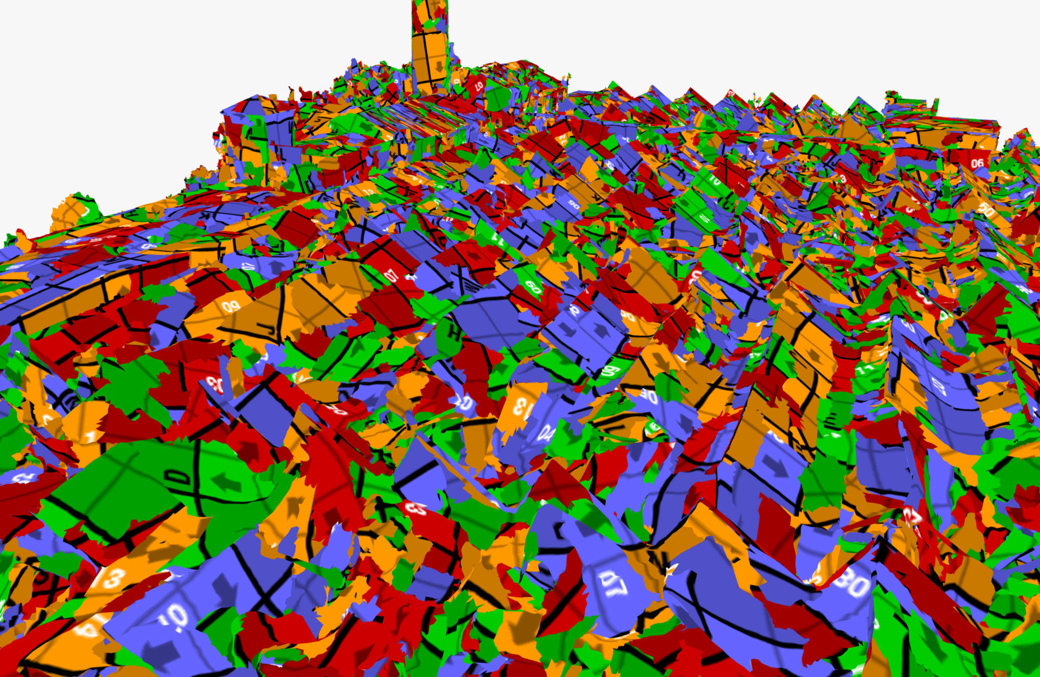 Textile factory ruin 3D model_7