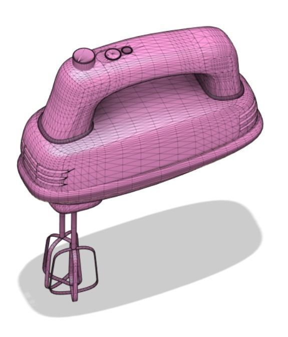 Whisking Machine 3D model_1